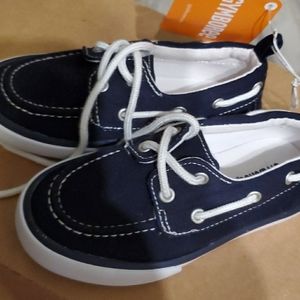 Navy Blue and white Gymboree loafers